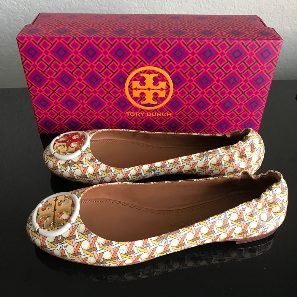 Tory Burch Multi-Logo Ballet flats Size 8